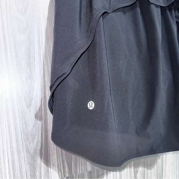 Lululemon Pace Rival Mid Rise Black Skort Women’s Size 8 Skirt w/ Shorts Under - Picture 8 of 8